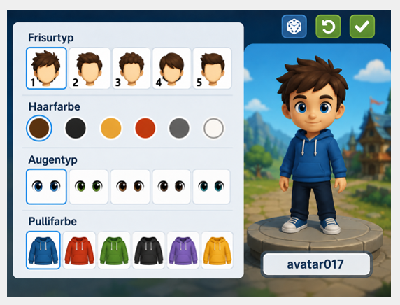 Fertiger Avatar-Designer